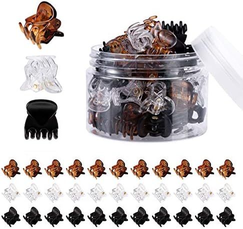 YOHAMA 36 Pcs Durable Mini Hair Claw Clips, Great for Design Kids and Adult Hairstyles, Decroatio... | Amazon (US)
