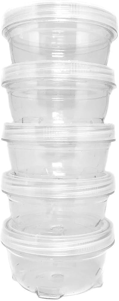 Storage Containers Clear Stackable Interlocking Detachable with Lid 5 for Beads Food Jewelry Coin... | Amazon (US)