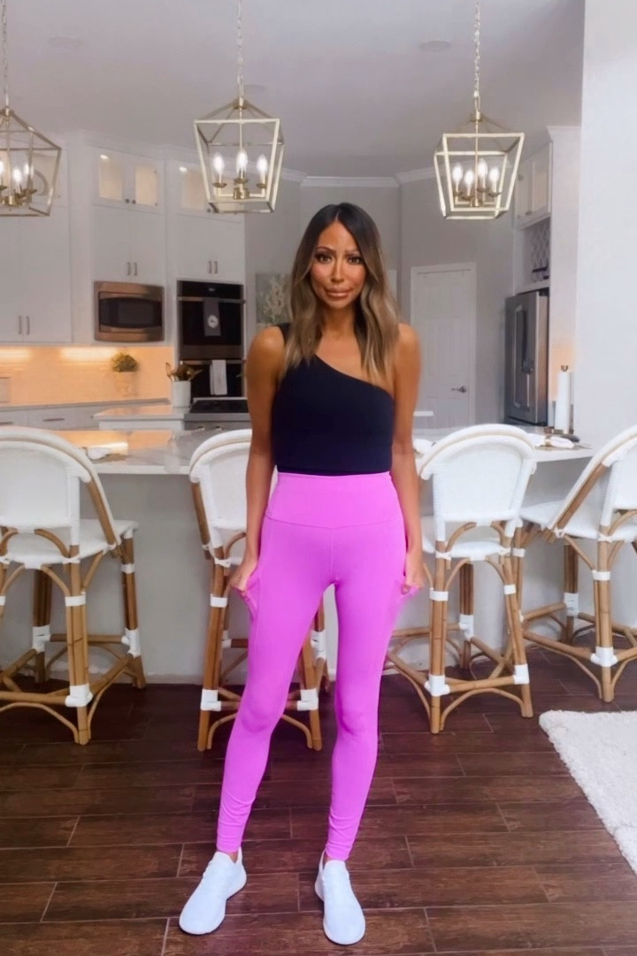 Love love love these pink leggings from Fabletics! They are so comfy and cute. The pockets are perfect for holding my phone or AirPods while at the gym. So many colors to choose from. 

#LTKfitness #LTKVideo #LTKActive