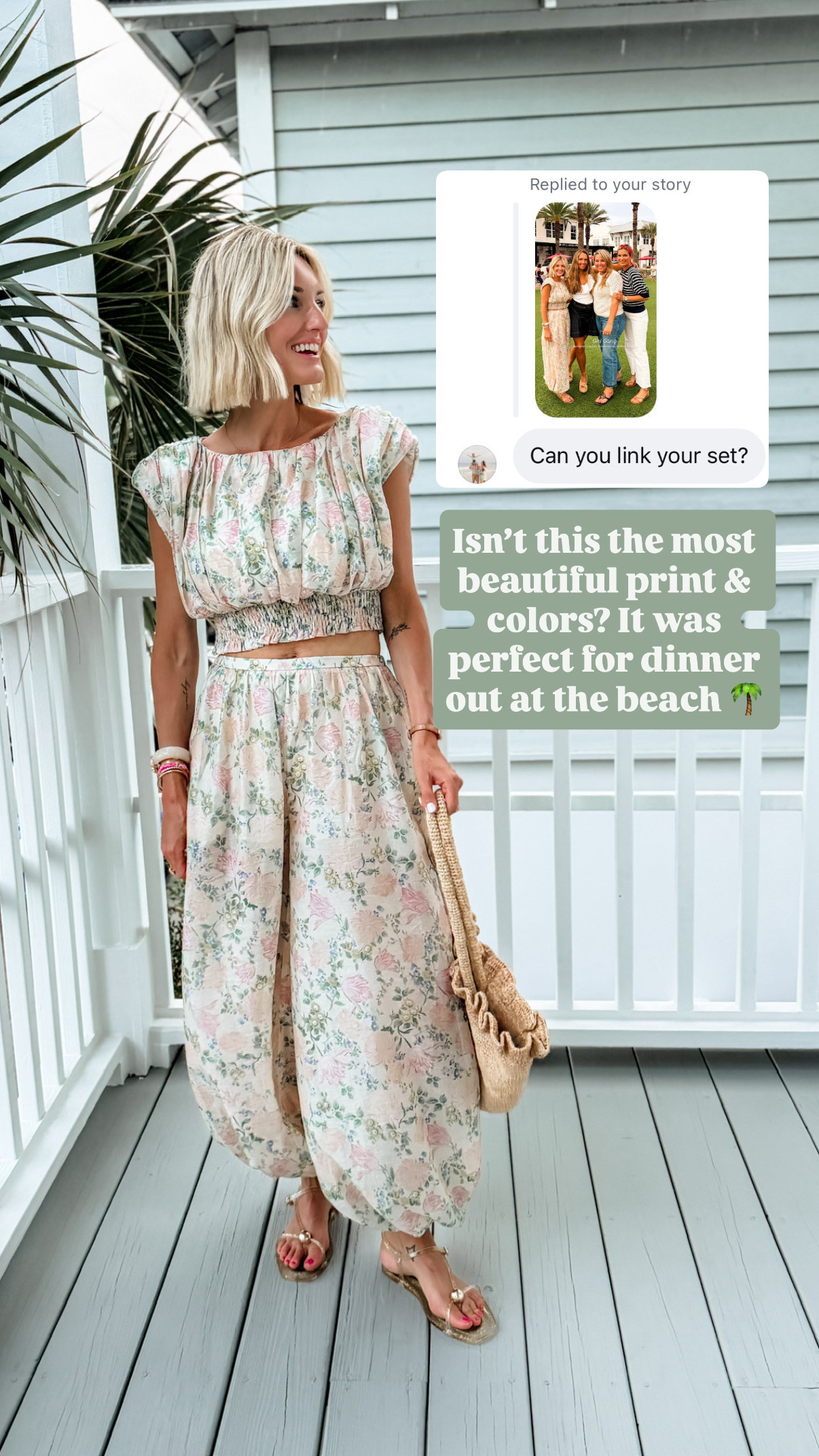 This matching set is so comfortable! I love the floral pattern! Wearing size S!

Loverly Grey, matching set, resort wear, vacation looks 

 #LTKSeasonal