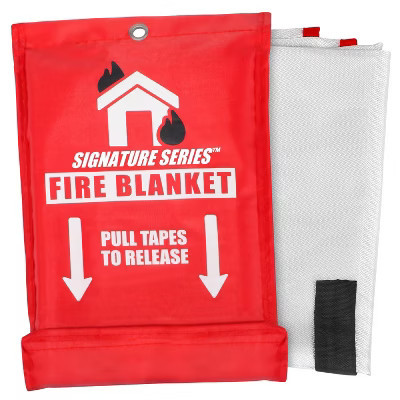 Signature Series Fire Blanket | Flame Suppression Fiberglass Blanket for Home and Kitchen Safety | Compact and Lightweight, 1 Pack | Target