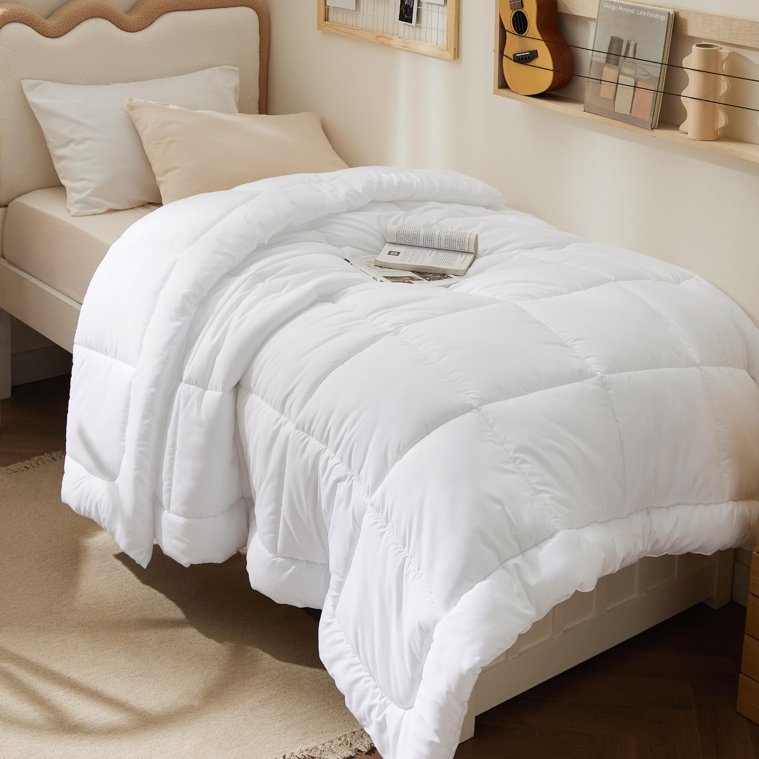 Bedsure Comforter Duvet Insert - Quilted Comforters Twin Size, All Season Duvet, Down Alternative... | Amazon (US)