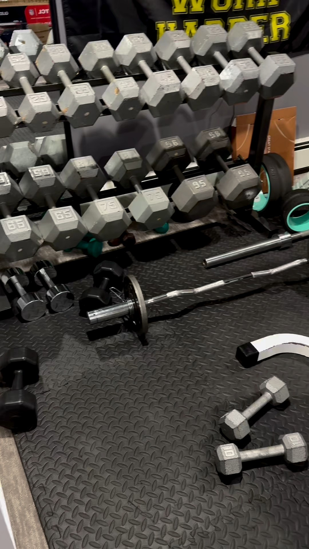 Consistency over motivation 💪🏼
My home gym setup keeps me moving — linking my favorite at home workout essentials🤘🏼 

#LTKActive #LTKselfcare #LTKfitnessgoals