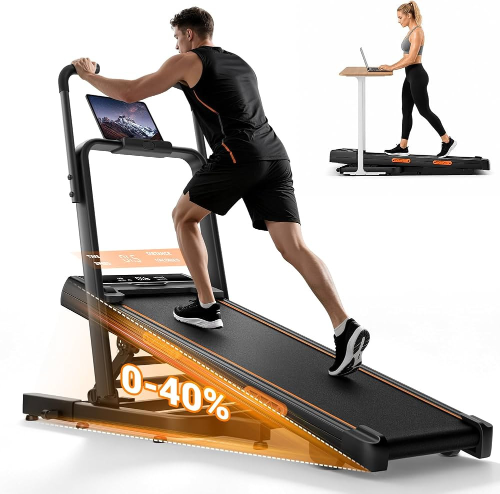 LONTEK 40% Incline Treadmill for Home Walking Pad with Incline & Handle Bar | Amazon (US)