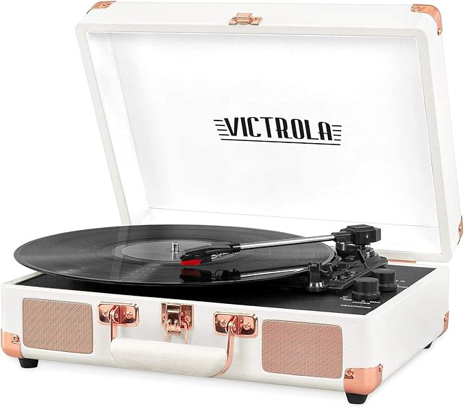 Victrola Vintage 3-Speed Bluetooth Portable Suitcase Record Player with Built-in Speakers | Upgra... | Amazon (US)
