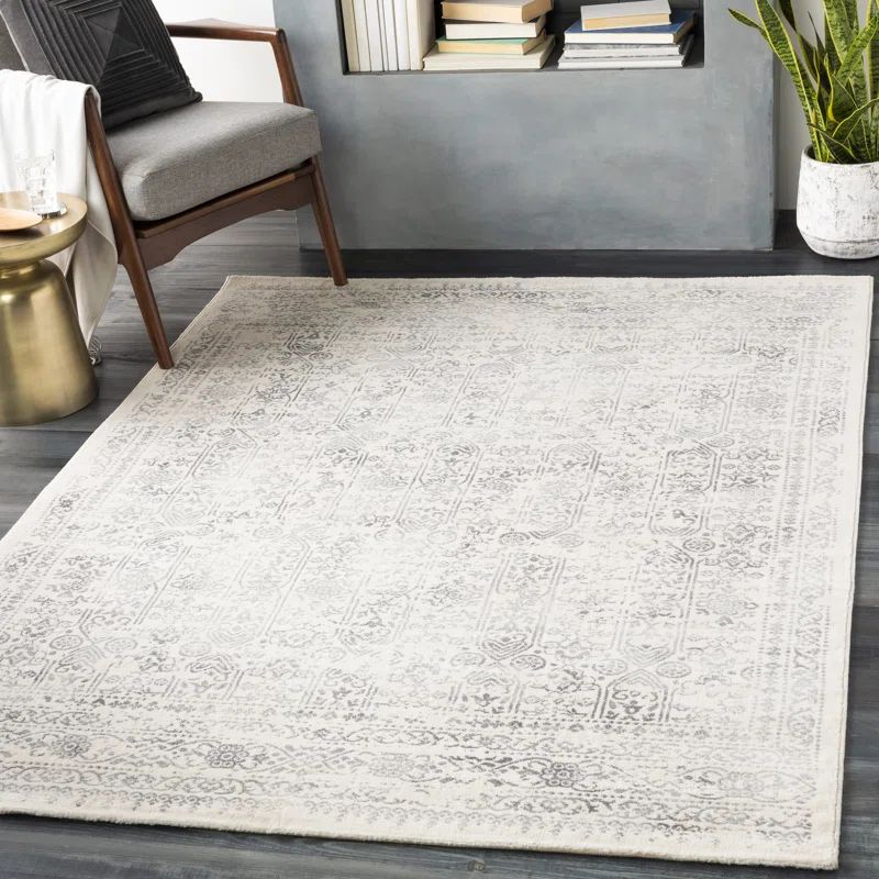 DeSoto Oriental Cream/Gray Area Rug | Wayfair North America