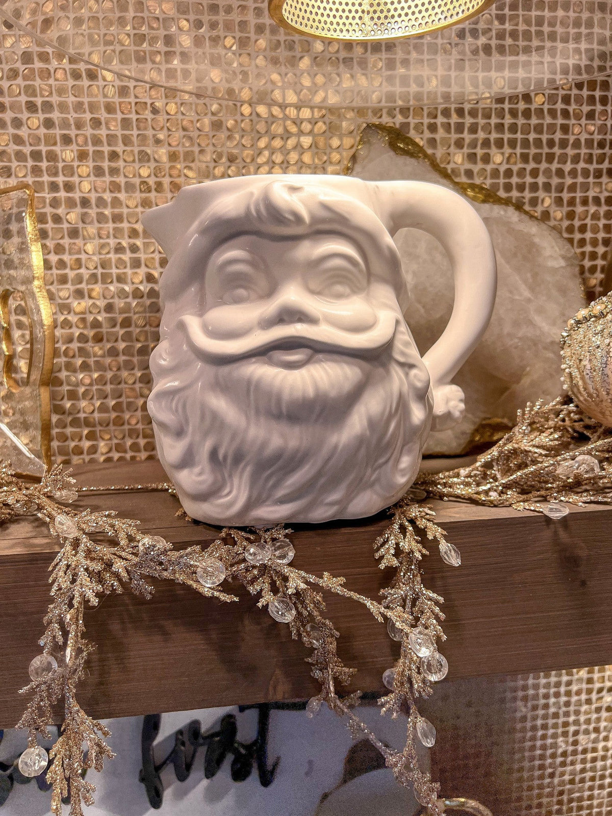 Santa Face Pitcher and Mug (Each sold separately) | Inspire Me! Home Decor