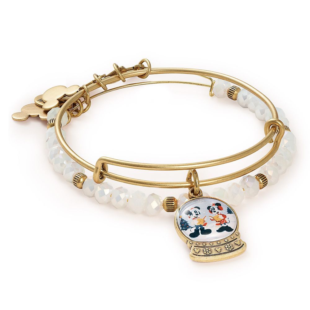 Mickey and Minnie Mouse Holiday Bangle Set by Alex and Ani | Disney Store