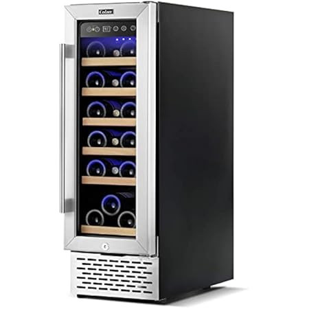 Kalamera Mini Fridge 18 Bottle - 12 inch Wine Cooler Refrigerator, Built-in or Freestanding, with St | Amazon (US)
