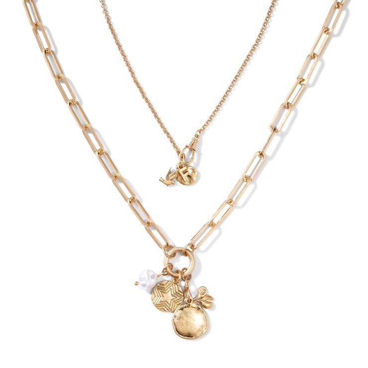 2pc Charm Necklace - Fe Noel x Target Gold | Target