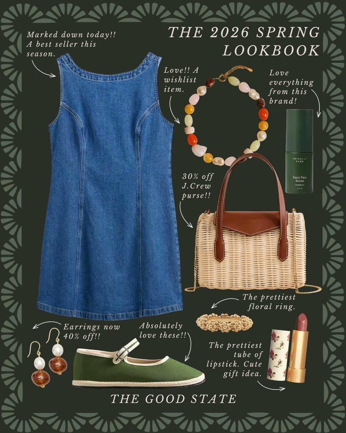 This Spring we are saying YES to happy colors!! We are saying yes to more prints and patterns. Yes to having fun getting dressed! This Lookbook is for the Spring girlies that are saying yes with me! The ones longing for the warmth of sunshine on their skin and a cool breeze blowing through their hair. Shorts and a sweatshirt weather. A flowy dress and a light cardigan. This is for the ladies counting down the days until the farmers market opens back up. The ones who love early mornings at the market—flaky croissant in one hand and a rosemary latte in the other. This is for the ones who can’t resist a bouquet of fresh flowers and are trying to figure out how to grow their own cut flower garden at home (🙋🏼‍♀️). For the ones who spend the golden evenings having a picnic with friends. For the people (like me) who always have a picnic blanket in their car. This is for the girlies love allllll things gingham, their trusty ball cap, pops of color and who firmly believe you can’t have too many neck scarves or bandanas. For the ones who love feminine details like lace trim, dainty florals and ruffles. This Spring may we slow down, breathe deep, embrace the life all around and romanticize the seemingly ordinary moments🌼

#LTKSaleAlert #LTKActive #LTKootd