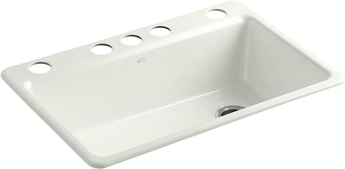 KOHLER K-5871-5UA3-NY Riverby Kitchen Sink, Dune - - Amazon.com | Amazon (US)