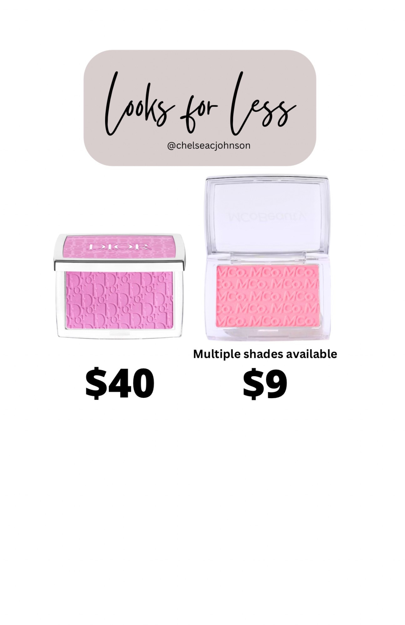 Dior blush and mcobeauty blush 

#LTKStyleTip #LTKBeauty #LTKSaleAlert
