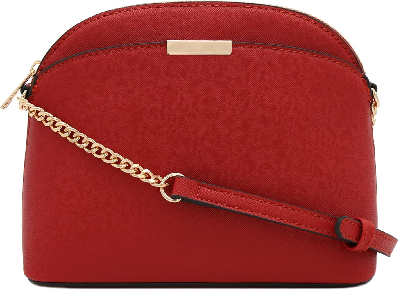 Saffiano Small Dome Crossbody bag with Chain Strap | Amazon (US)