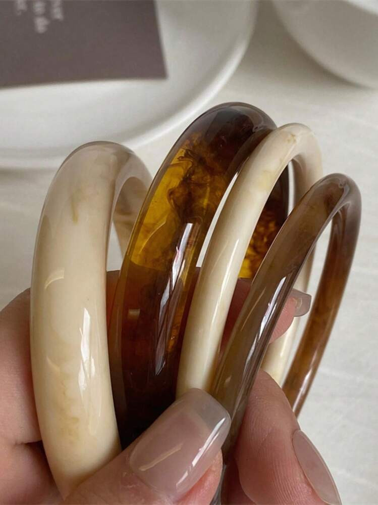 4pcs/Set Elegant Retro Bracelets - Fashionable Minimalist Design, Suitable For Casual Wear, Women... | SHEIN