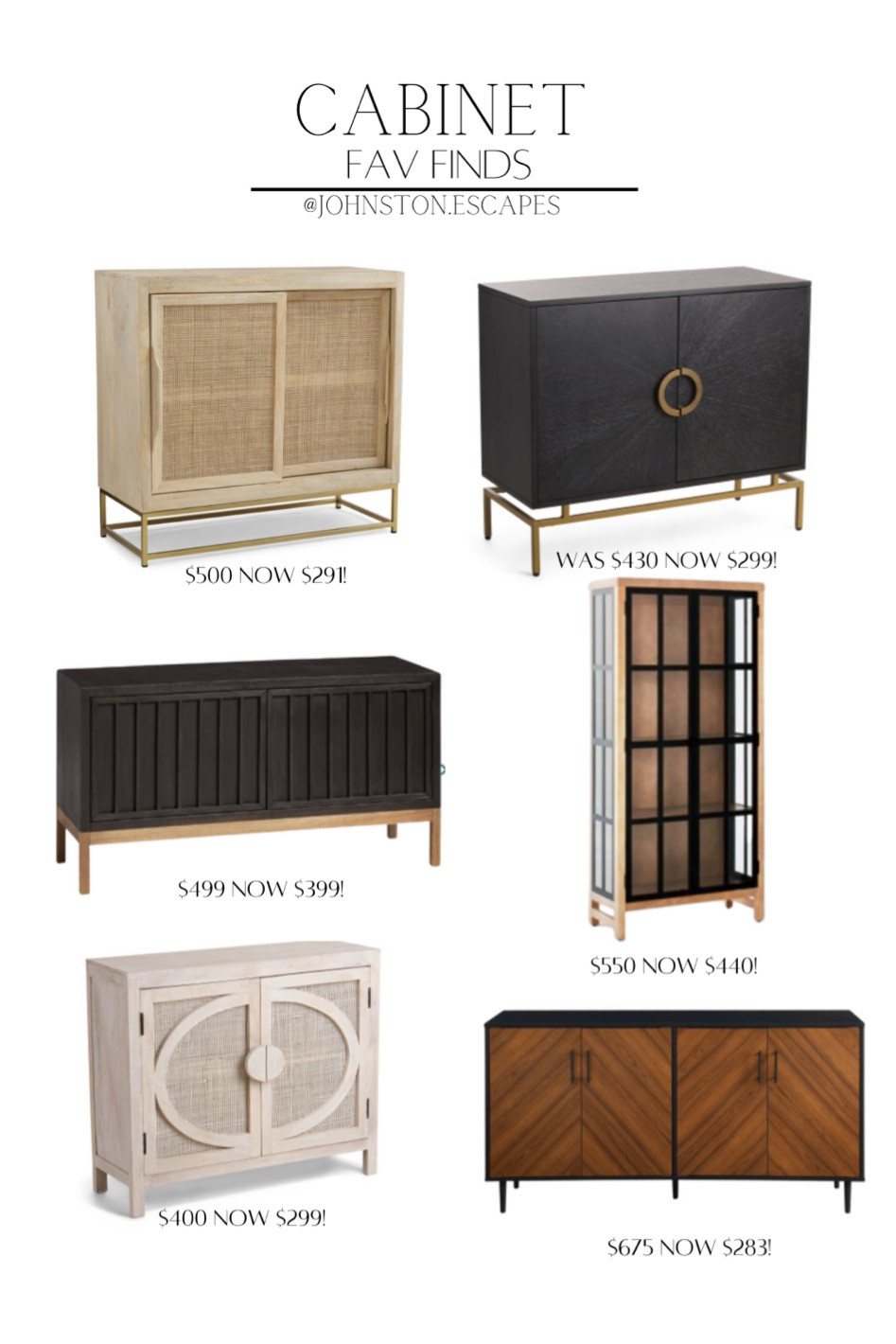 My fav cabinet finds!