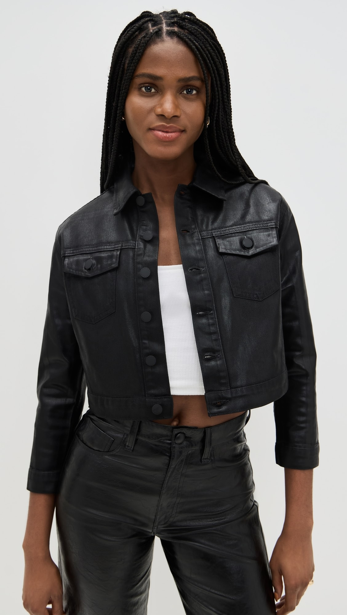 L'AGENCE Koda Crop Jacket | Shopbop | Shopbop