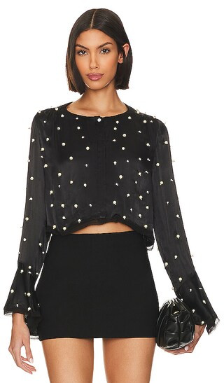 Lyndon Top in Black | Revolve Clothing (Global)