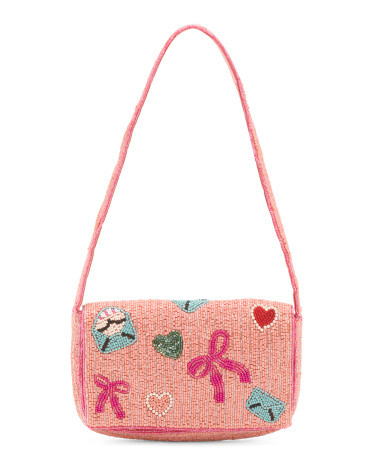 Beaded Love Letter Shoulder Bag | Marshalls