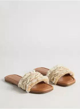 Fringe Braided Slide (WW) | Torrid (US & Canada)