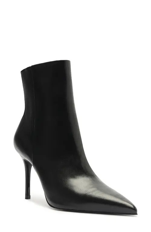 Schutz Mikki Casual Pointed Toe Bootie in Black at Nordstrom, Size 11 | Nordstrom