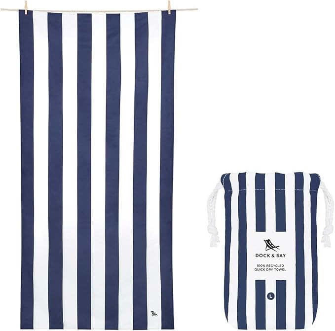 Dock & Bay Quick Drying Towel - for Sports & Gym - Compact, Lightweight - 100% Recycled - Include... | Amazon (US)