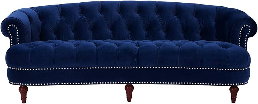 Jennifer Taylor Home La Rosa Victorian Chesterfield Tufted Sofa, Navy Blue Velvet | Amazon (US)
