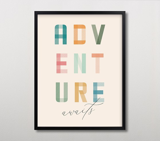 Minted® Adventure Lies Ahead Wall Art by Brandy Folse | Pottery Barn Kids