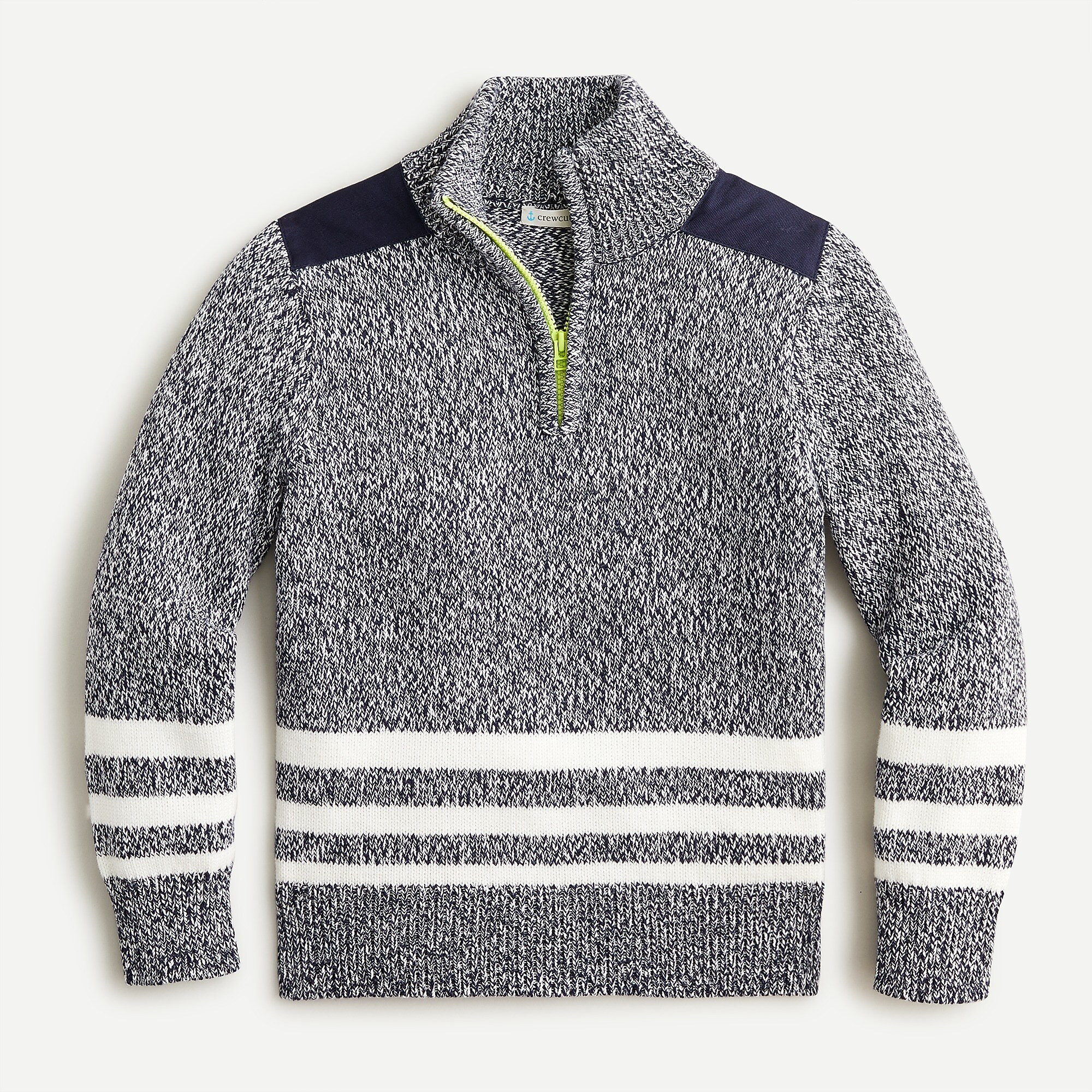 Boys' half- zip sweater in sporty stripe | J. Crew US