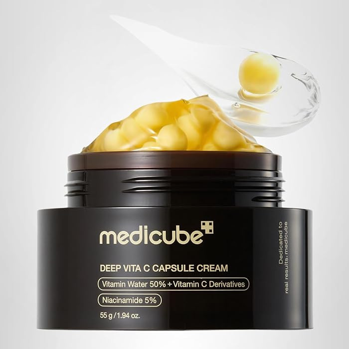 medicube Deep Vitamin C Golden Capsule Face Moisturizer - Liposome Capsules For Wrinkles, Skin Ra... | Amazon (US)