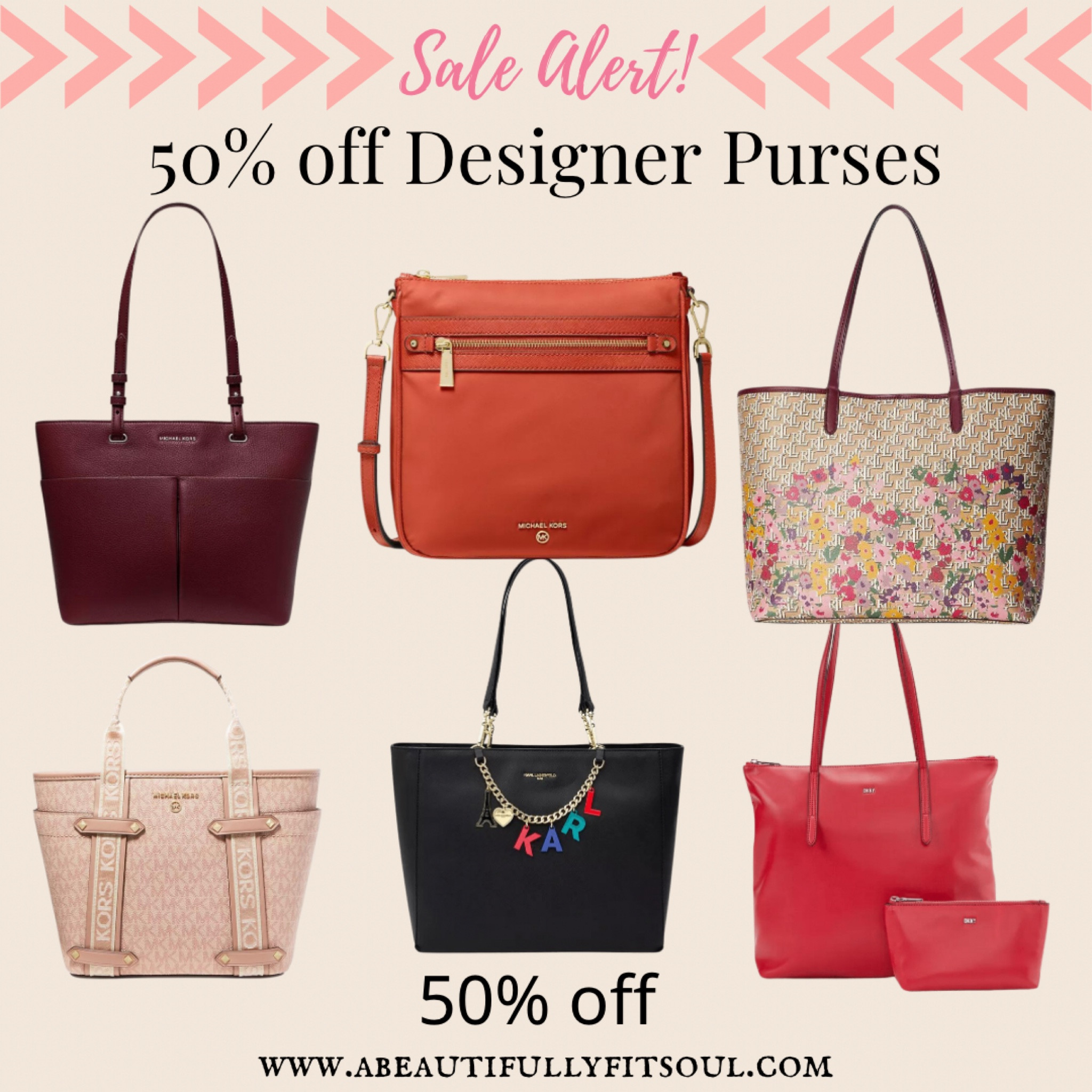 50% off designer purses at Macy’s. #michaelkors #pursesale #handbagsale #dkny #karllagerfield #coach

#LTKsalealert #LTKCyberweek #LTKitbag