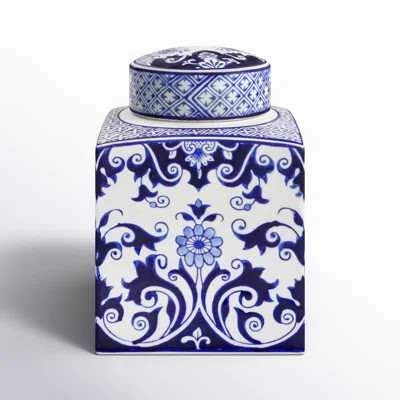 Chadwicks Decorative Square Ceramic Ginger Jar with Lid | Wayfair North America