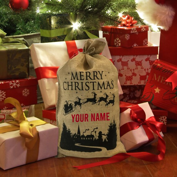 Personalized Santa Sack / Christmas Sack made From Traditional | Etsy | Etsy (US)