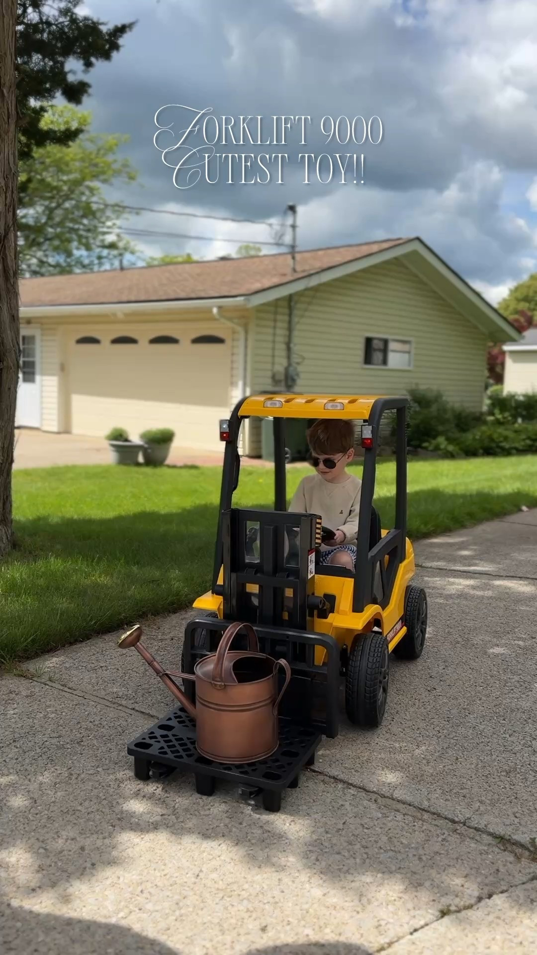 The coolest truck for kids!!! A forklift that can hold 22lbs!!! Oliver has been riding this every single day, he LOVES!!! 🤍 

Use my code MAKAYLA15J for a discount!!!! 

tough trucks, forklift for kids, gift ideas, toddler boy 

#LTKSummerEdit #LTKKids