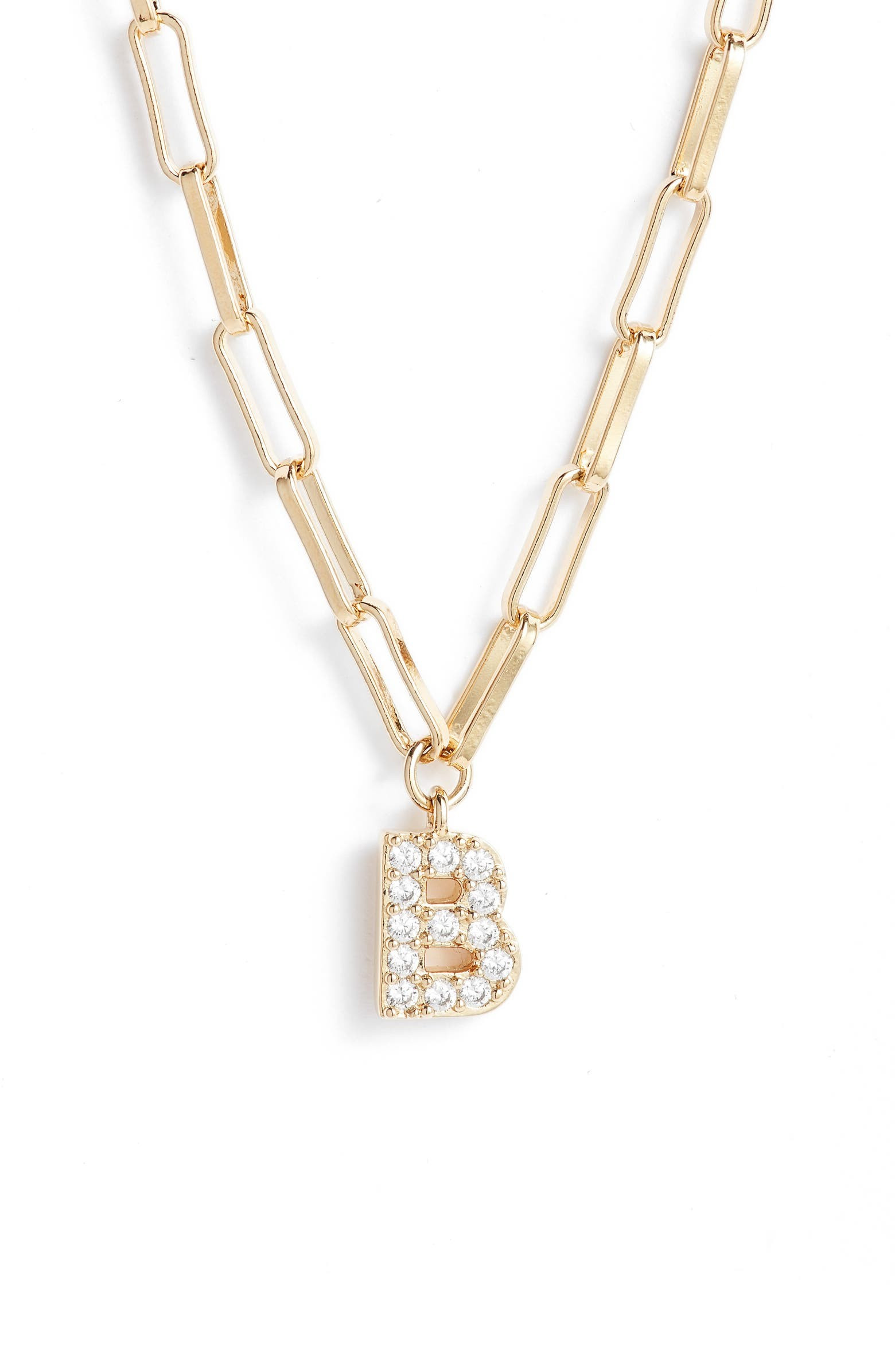 Pavé Initial Pendant Necklace | Nordstrom