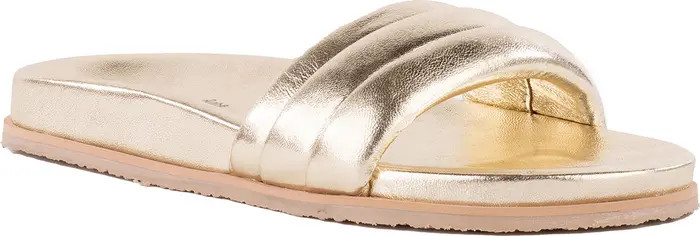 SEYCHELLES Low Key Metallic Quilted Slide | Nordstromrack | Nordstrom Rack