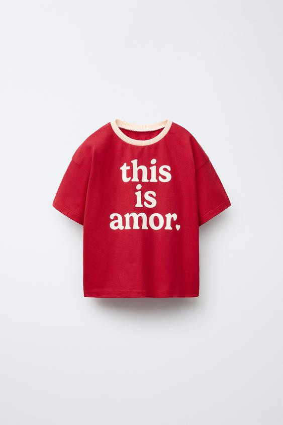 TEXT PRINT T-SHIRT | Zara US