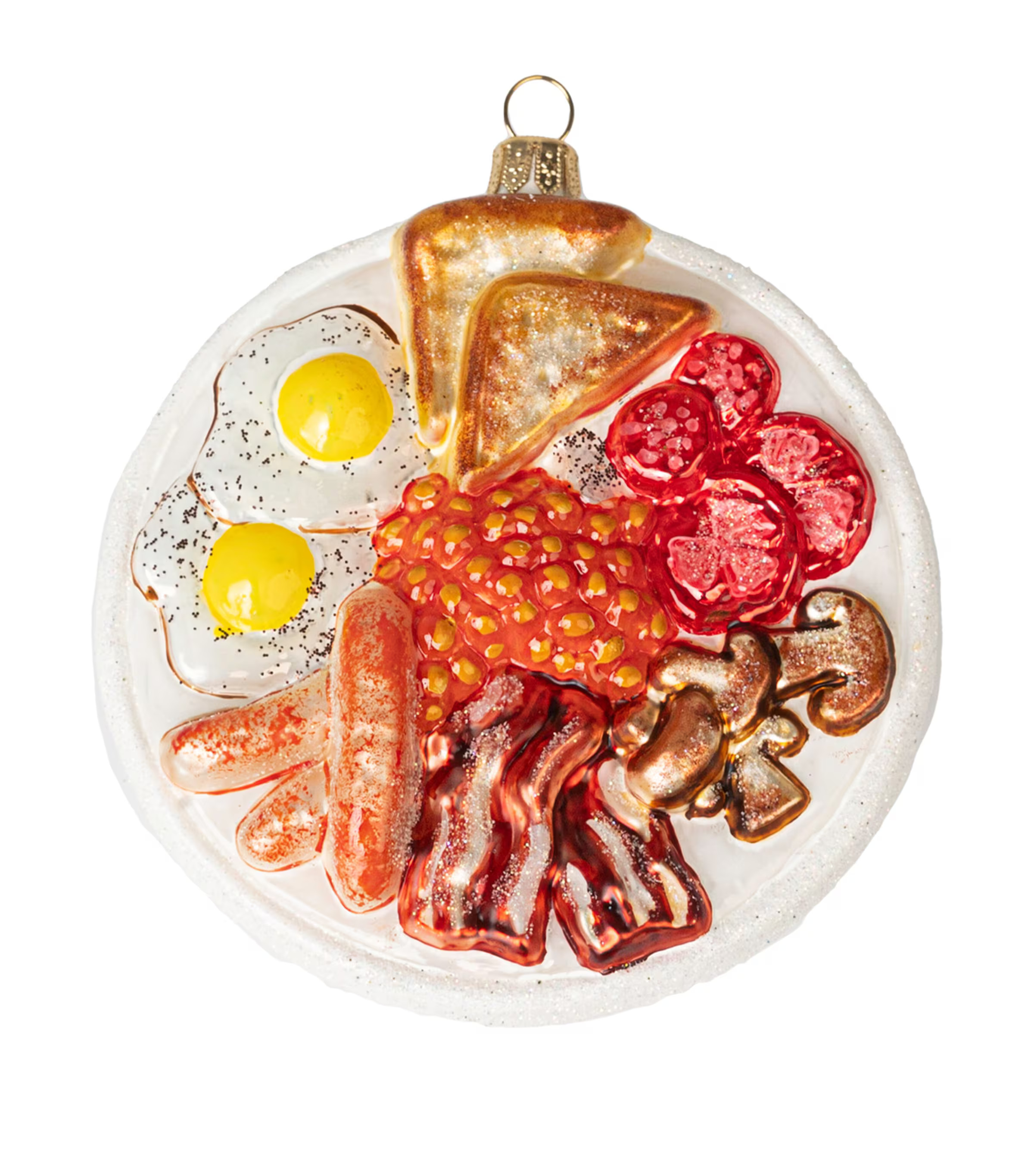 Multi Glass Full English Breakfast Tree Decoration | Harrods