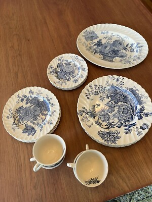 Collection of Royal Staffordshire Charlotte Blue Pottery Clarice Cliff England | eBay US