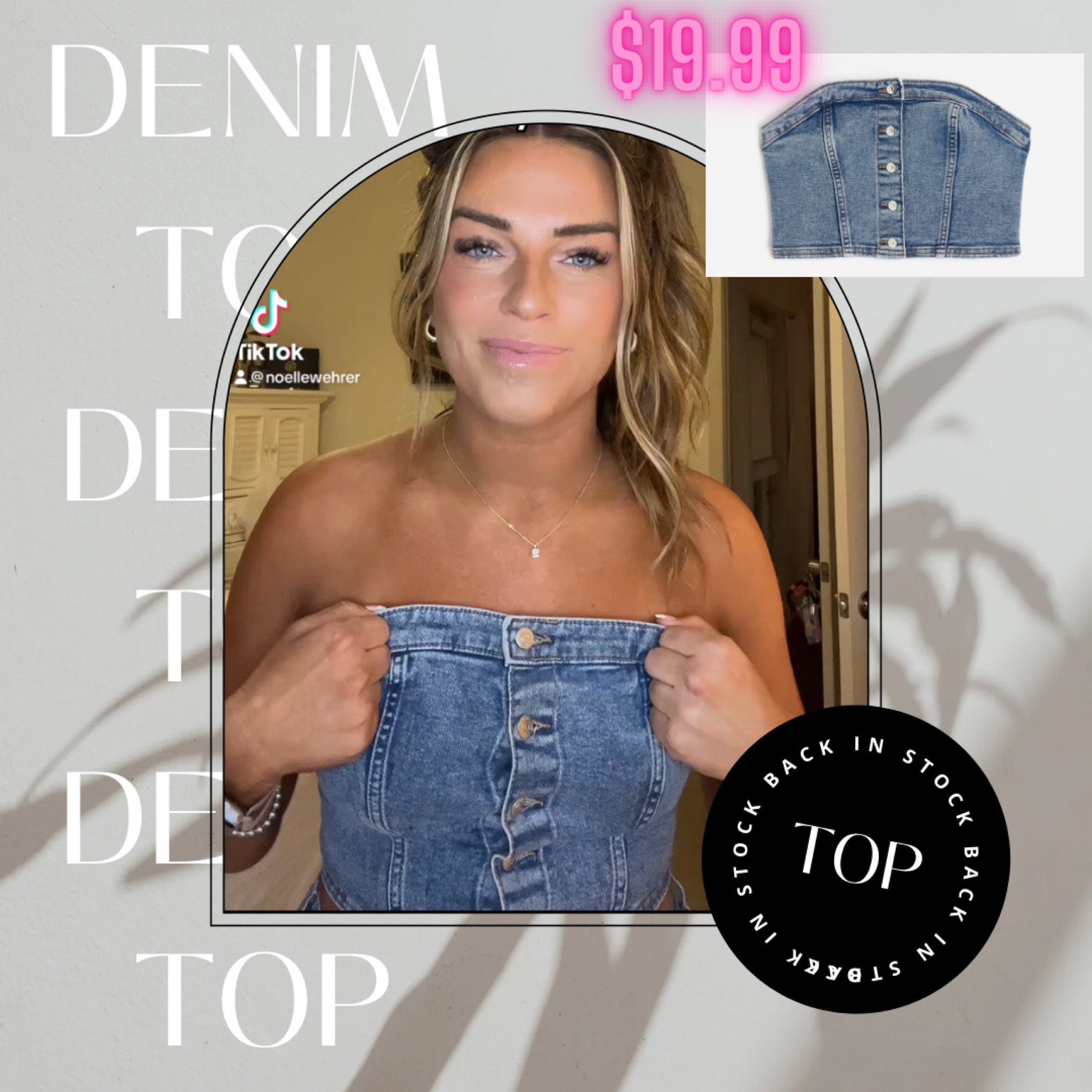 My favorite denim top!

#LTKfindsunder50 #LTKsalealert #LTKfindsunder100