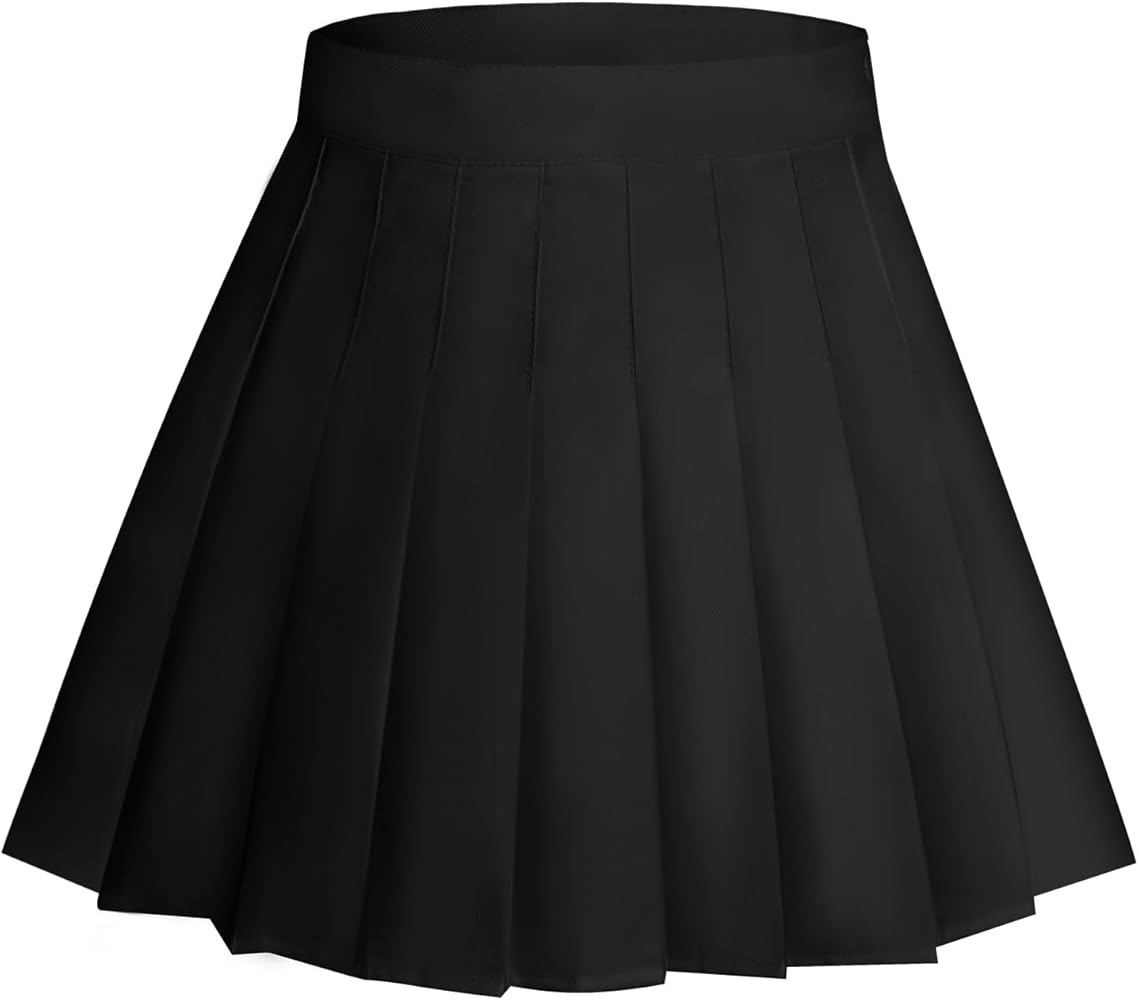 Rbenxia Womens Girl High Waisted Pleated Skirt A-Line Mini Skirt School Uniform Skater Tennis Ski... | Amazon (US)