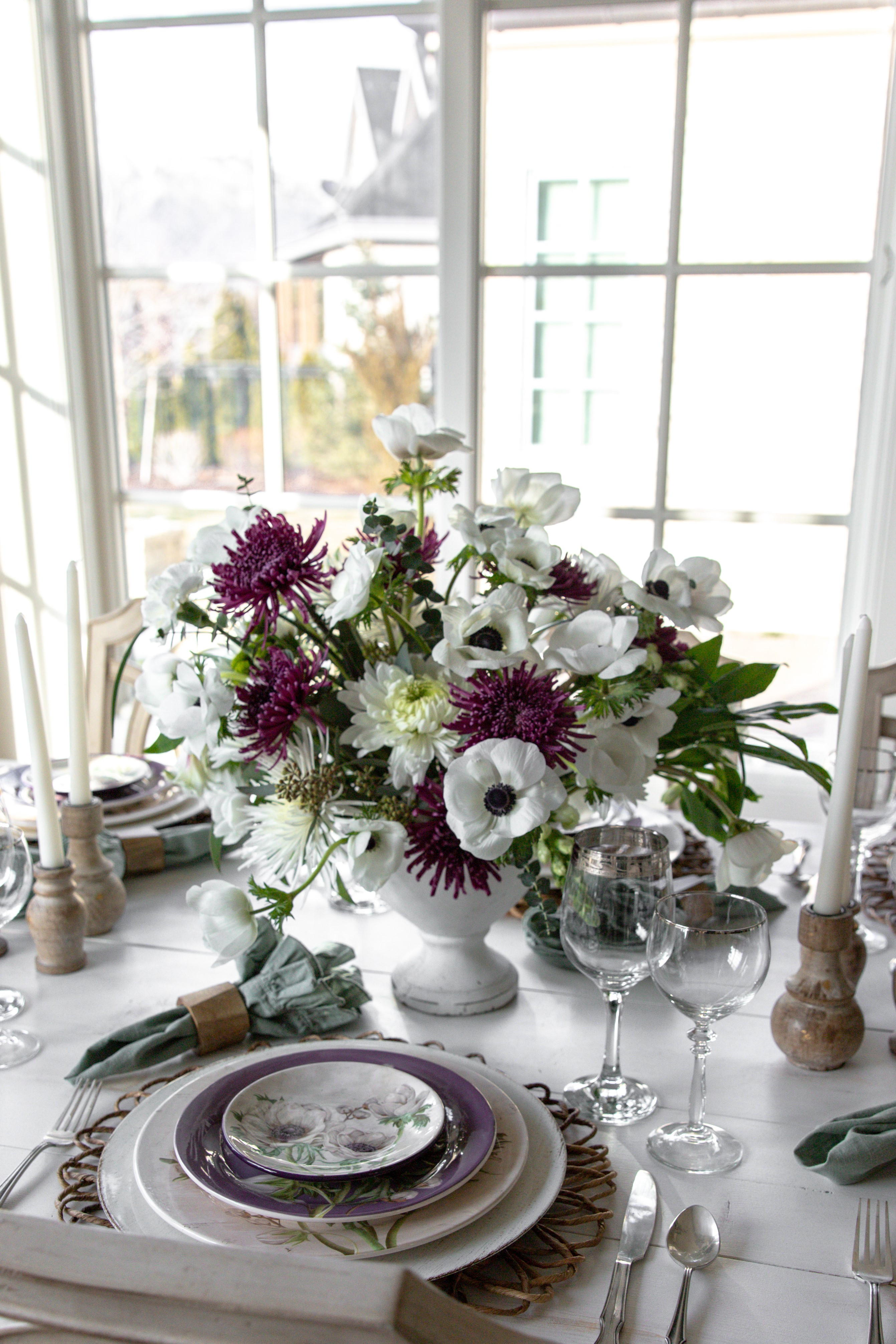 Purple & white table dreams 💜✨
This floral centerpiece is EVERYTHING for spring + summer hosting—elevated, elegant, and so easy to recreate.

Tap to shop the look + bring this tablescape home 🤍👇
Perfect for brunch, garden parties, Easter, Mother’s Day & summer entertaining!

👉 Shop this tablescape now on LTK before it sells out!

#springtablescape #purpletabledecor #floralcenterpiece #eleganthosting #neutraltablesetting #fauxflowers #gardenpartydecor #luxuryhomestyle #homewithhollyj #shophollyjhome  

 #LTKfoodie #LTKSeasonal #LTKHome