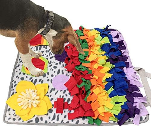 SCHITEC Snuffle Mat for Dogs, Nosework Feeding Blanket Sniffing Pad for Interactive Games, Foraging  | Amazon (US)
