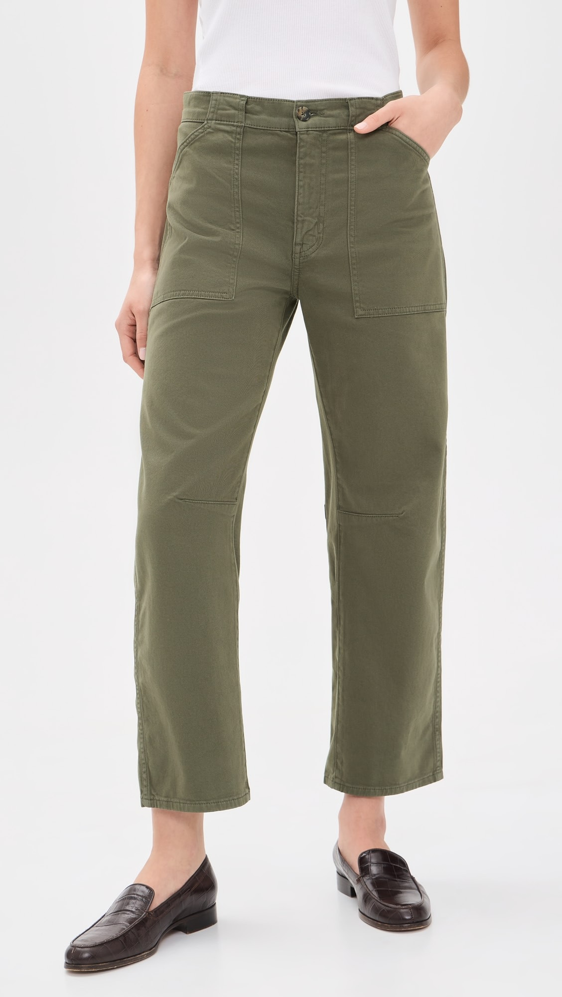 The Darted Barrel Leg Utility Pants | Shopbop