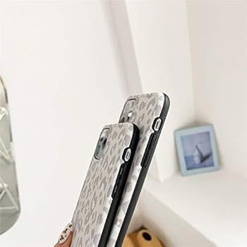Cold Gray INS Leopard Print Soft Case for Apple iPhone 11 Pro Max 6.5 inch with Fashion Frame Cut... | Amazon (US)