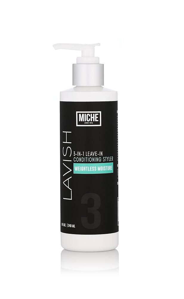 Miche Lavish Leave-In Conditioner For Curly, Kinky Or Wavy Hair, Silicone And Paraben Free - 8oz | Amazon (US)
