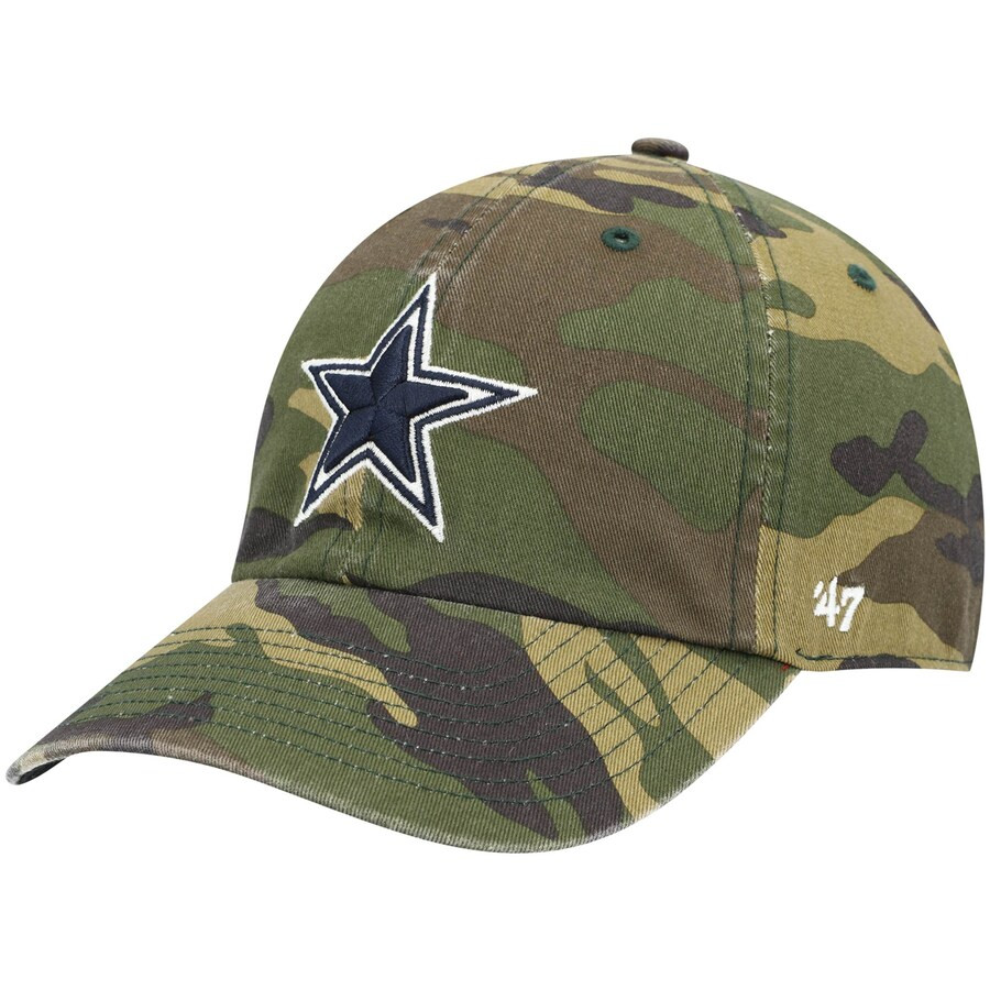 Dallas Cowboys '47 Woodland Clean Up Adjustable Hat - Camo | Lids