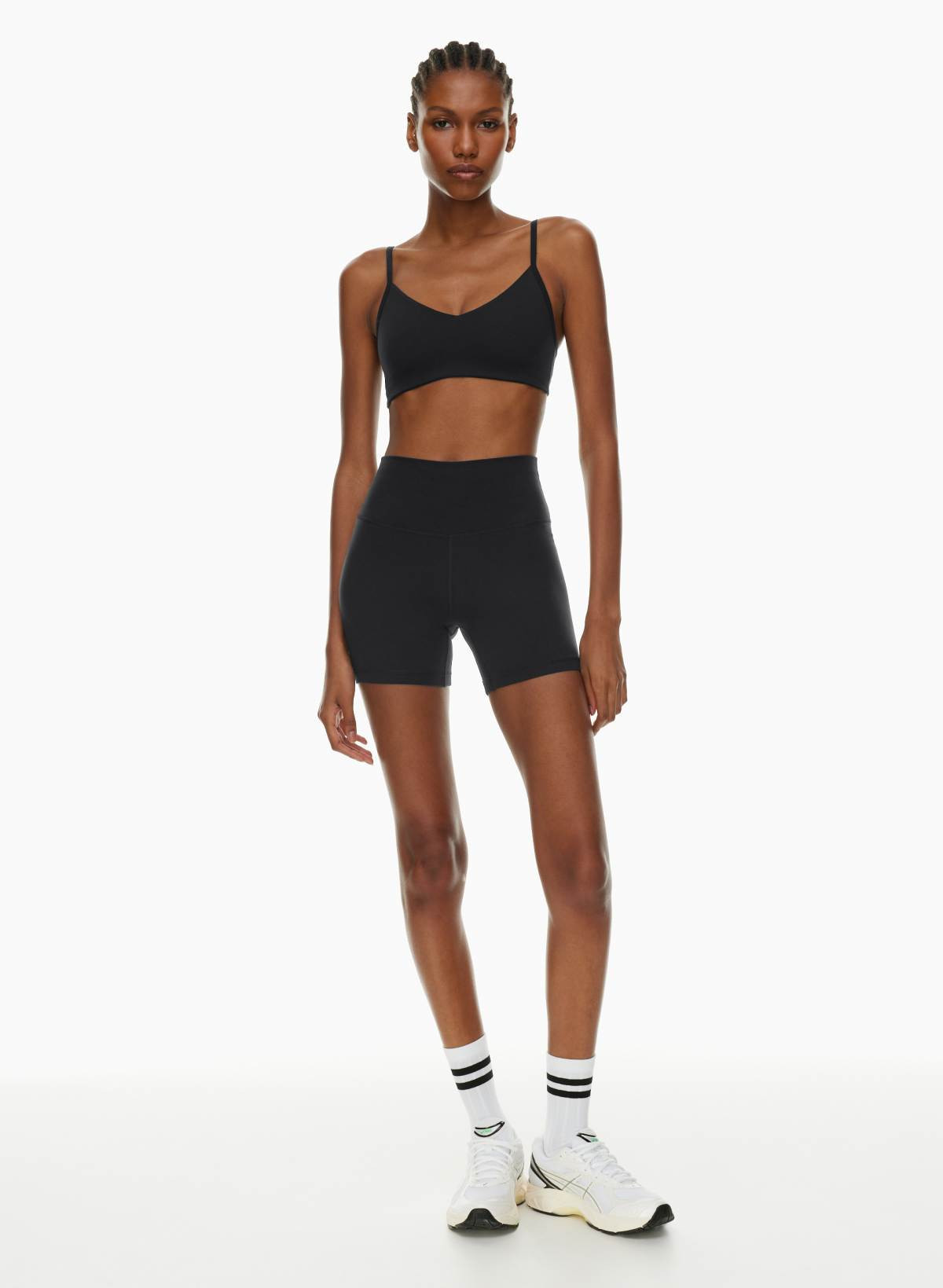 Golden Women's Butter Atmosphere Hi-Rise 5"" Short in Black size 00 | Aritzia