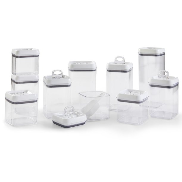 Better Homes & Gardens 10 pack Flip-Tite Food Storage Containers with Scoop and Labels | Walmart (US)