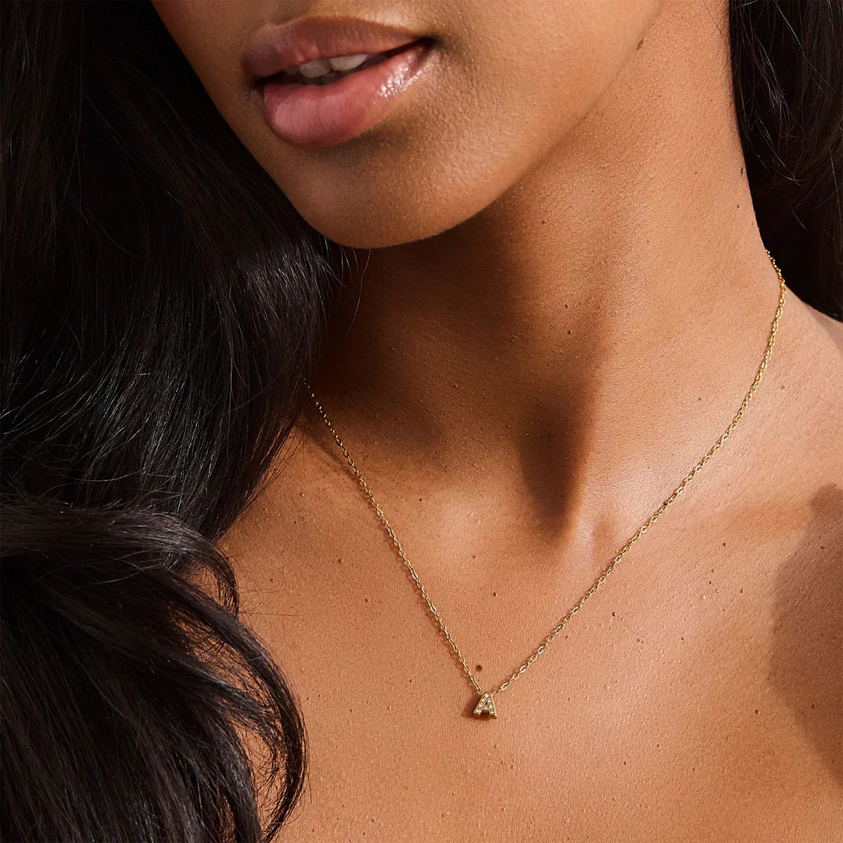 Crystal Initial Necklace | Evry Jewels